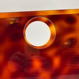 Lucite magazine rack "tortoiseshell", 1970s