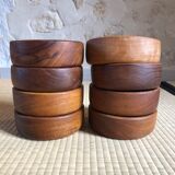 Set of wooden bowls