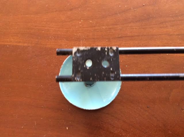 Iron hook with blue tip