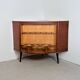 Vintage hoekkast met draaiende bar