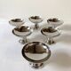 6 stainless steel ice cream/dessert bowls