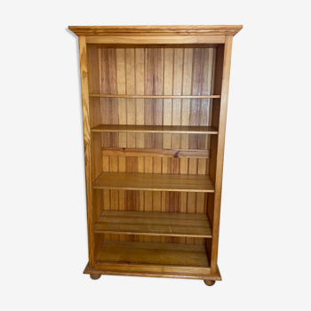 Bookcase solid pine shelf 1980
