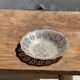 Small vintage silver-plated metal tray with openwork floral patterns D20 H3