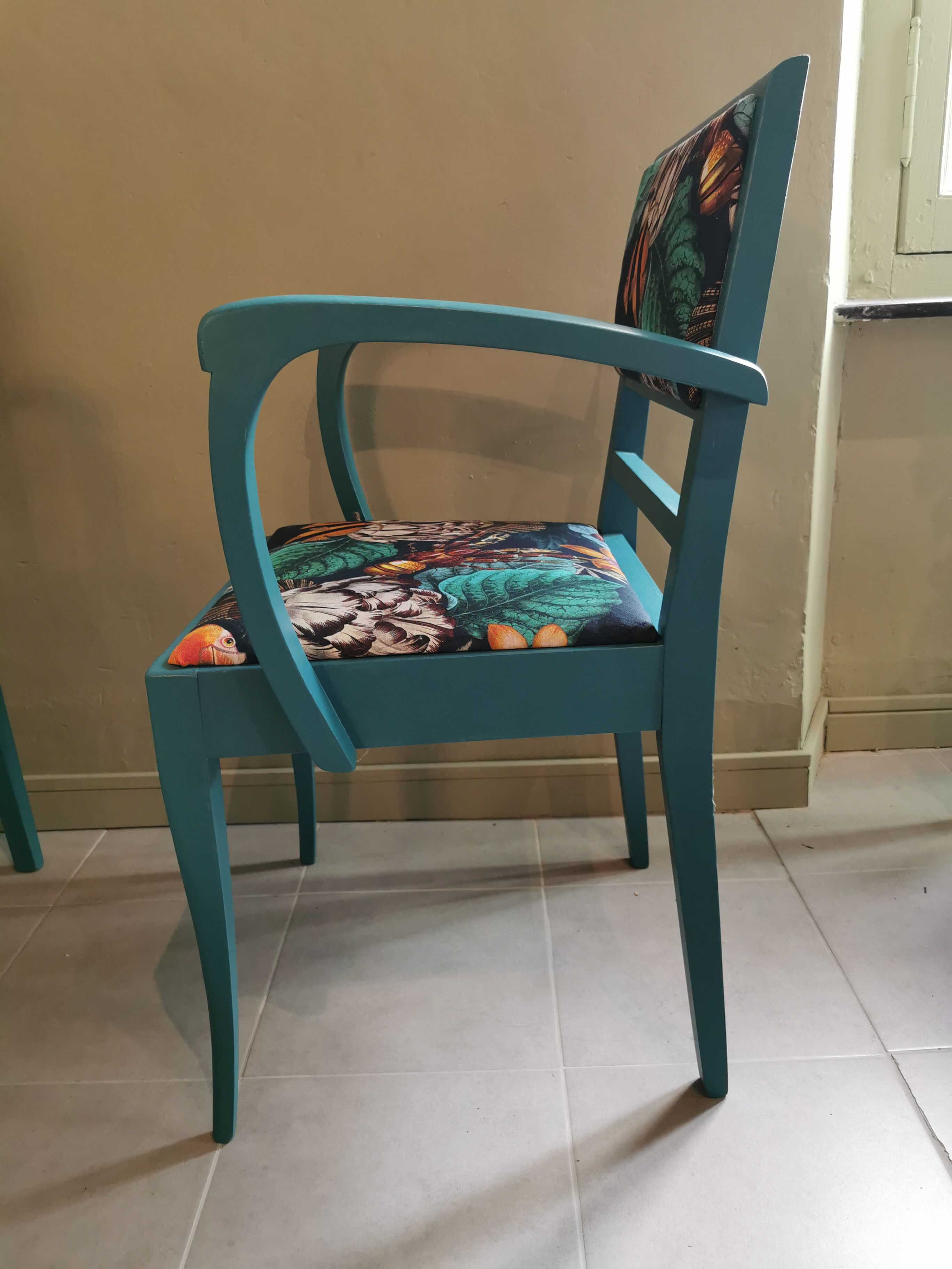 Pair of vintage armchairs refurbished