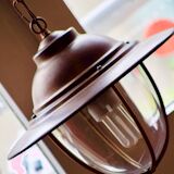 Glass and metal hanging lamp - Massive