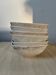 Ensemble de 6 bols ramequins carrés en porcelaine blanche