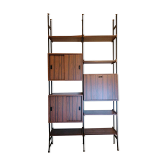 Library shelves of the 60s, Italian rosewood production