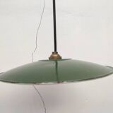 Enameled sheet metal pendant lights