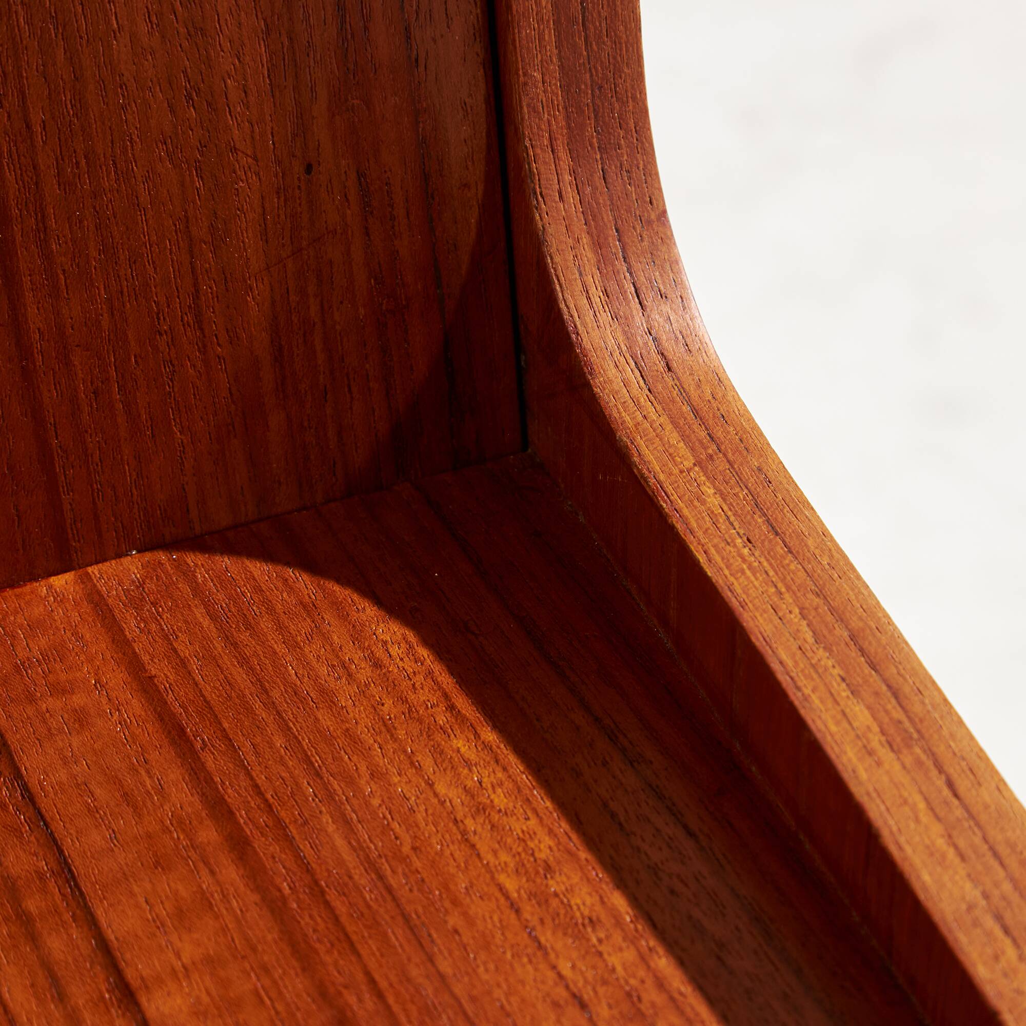 Restored teak bureau desk