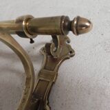 Brass Art Deco wall coat rack, 136 cm wide