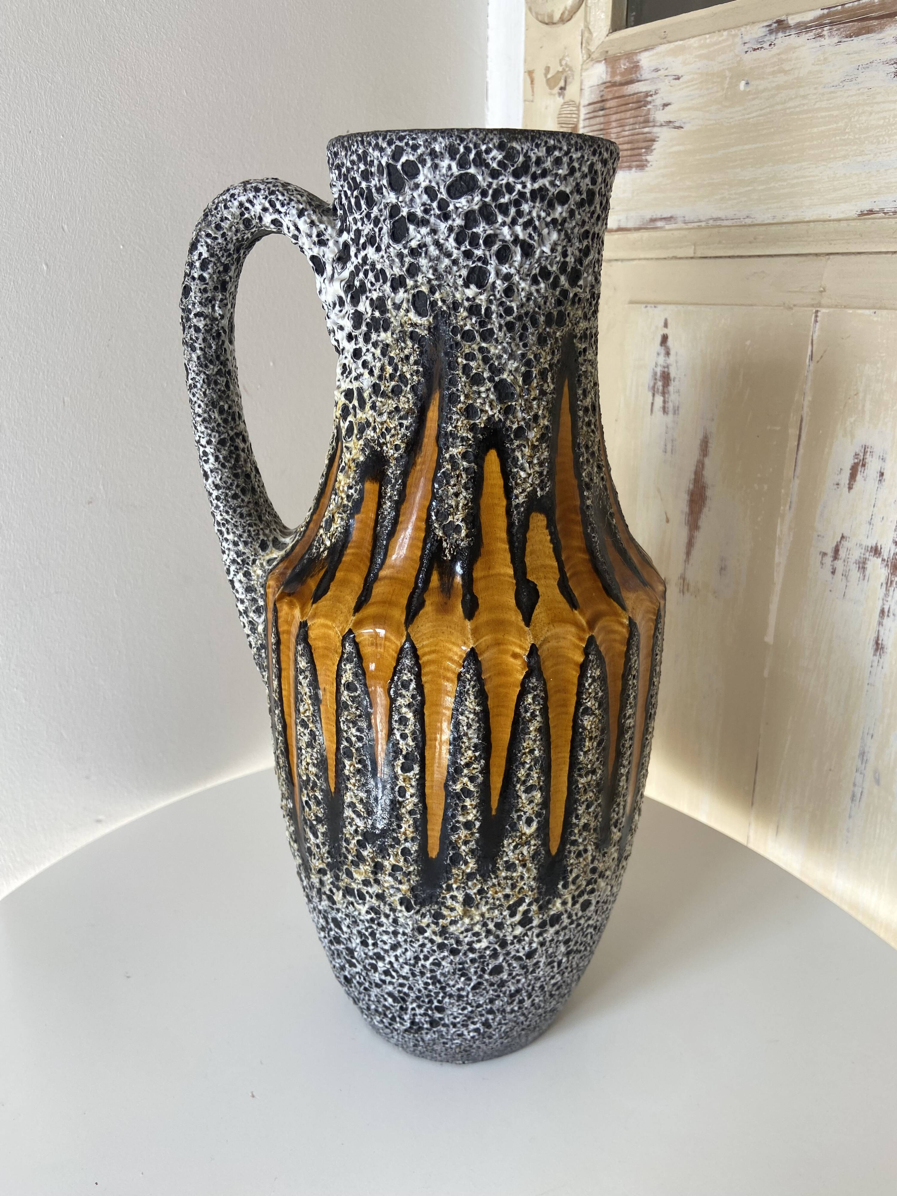 "Fat lava" style vase, West Germany mid-20th century