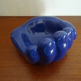 Empty hand pocket giant ceramic blue vintage