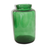 Green glass jar