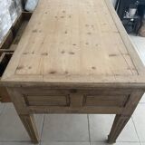 Stripped oak desk