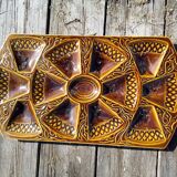 Oyster plate Digoin Sarguemines