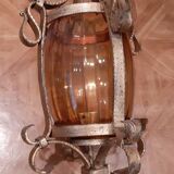 Pair of wrought iron torches