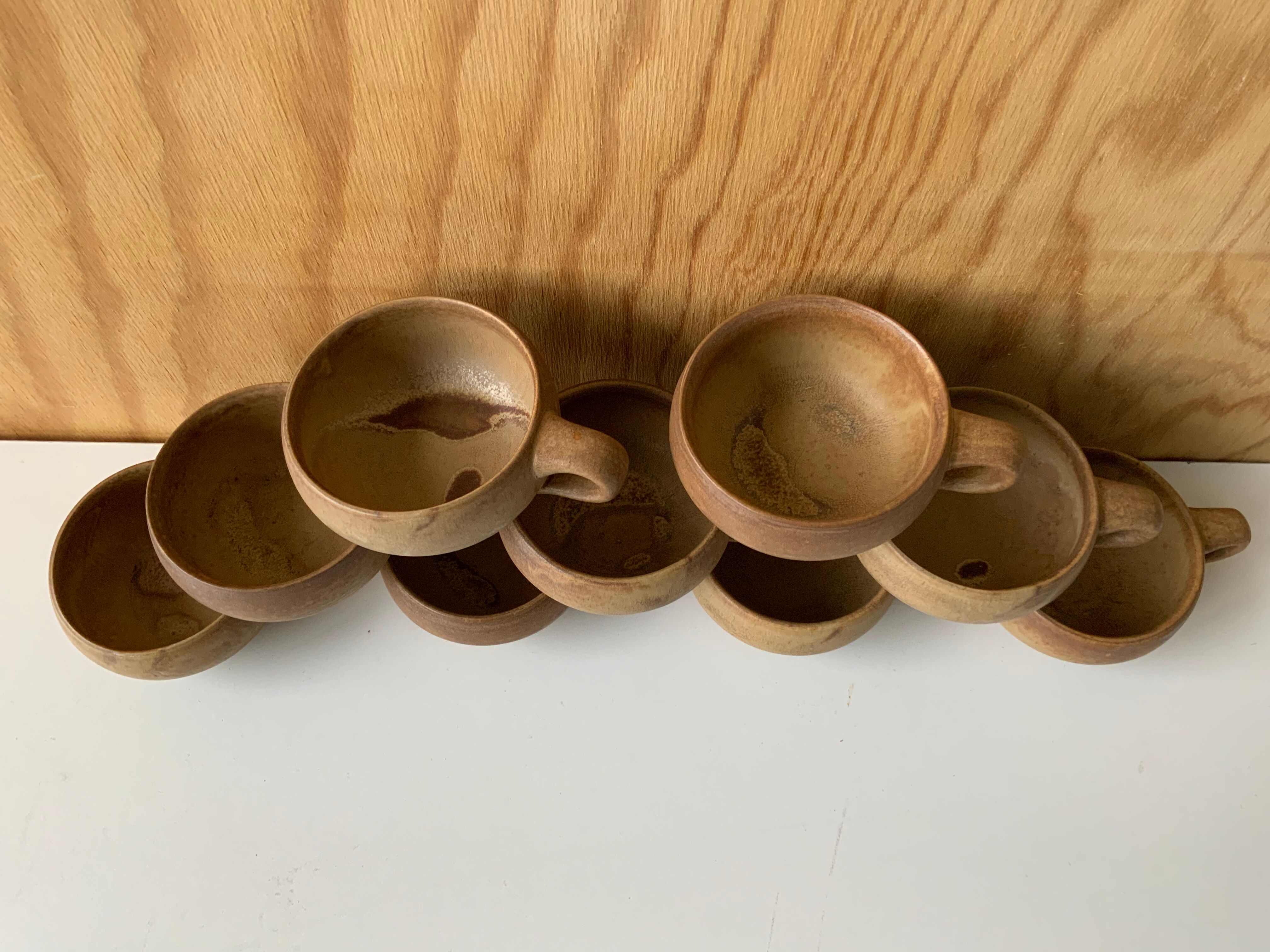 Vintage stoneware cups