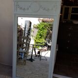 Louis xvi style trumeau painted mirror  163x84cm