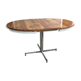 Table ronde formica avec pied chromé transformable