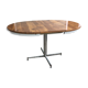Table ronde formica avec pied chromé transformable