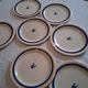 Set of 7 advertising plates from Gien "Gondolo" in good condition.