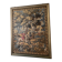 Antique wall tapestry in Aubusson style with a gilded moulded frame.