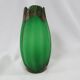 Tulip vase in art deco glass paste