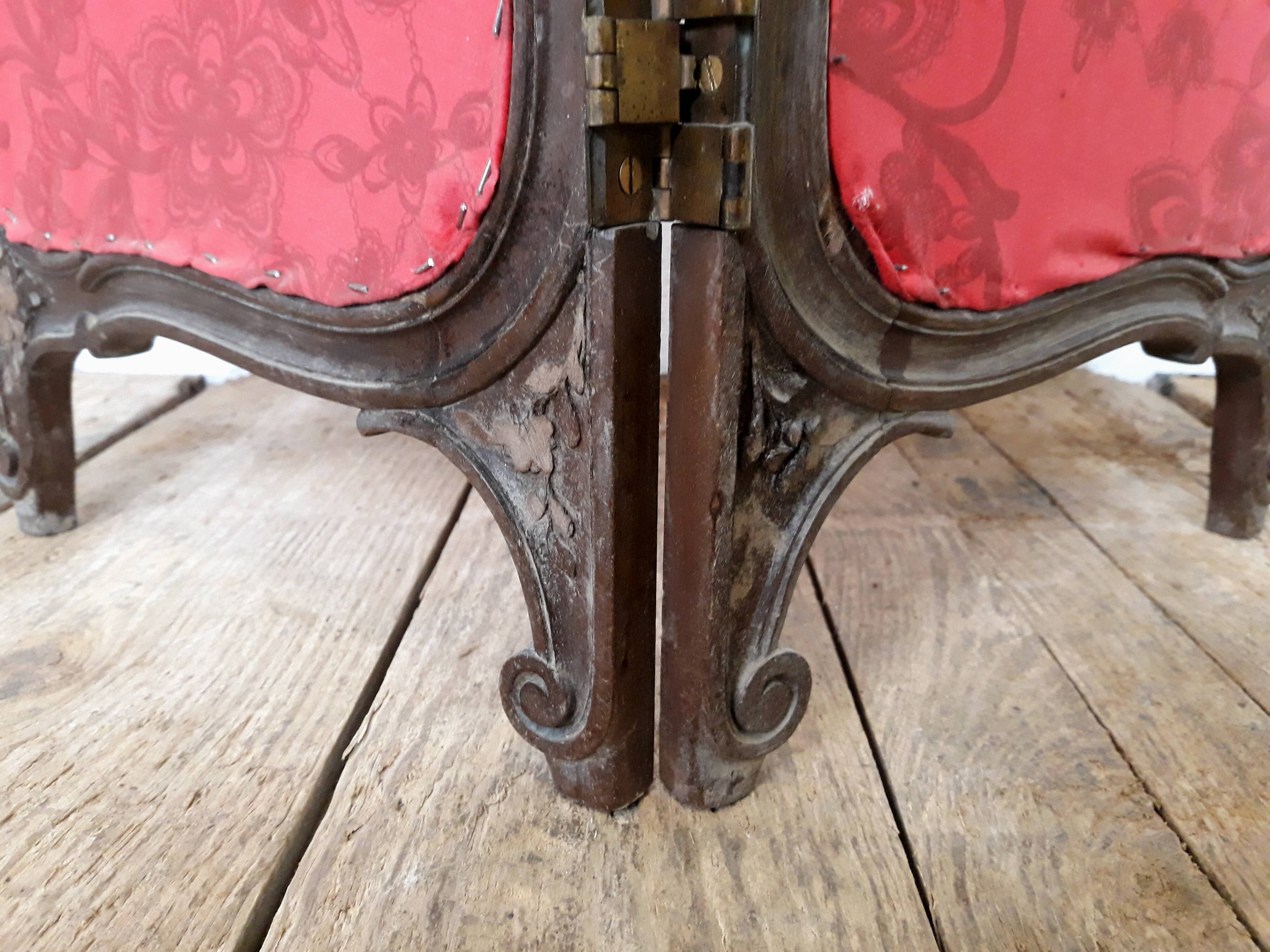 Screen carved wood glass beveled