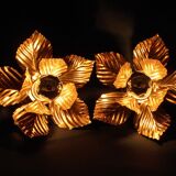 Pair of flower sconces