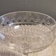 8 antique Baccarat crystal champagne coupes with engraved decoration.