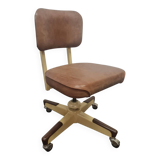 Mid Century Modern Swivel Office Chair By United Chair Co., 1950s