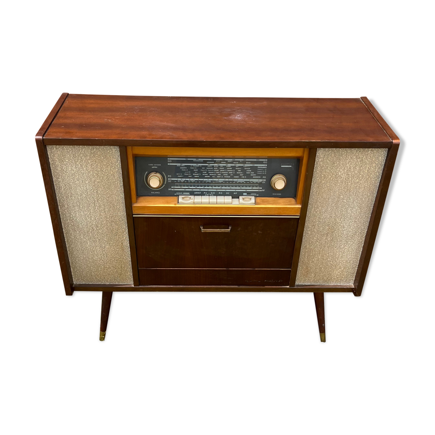Vintage radio cabinet