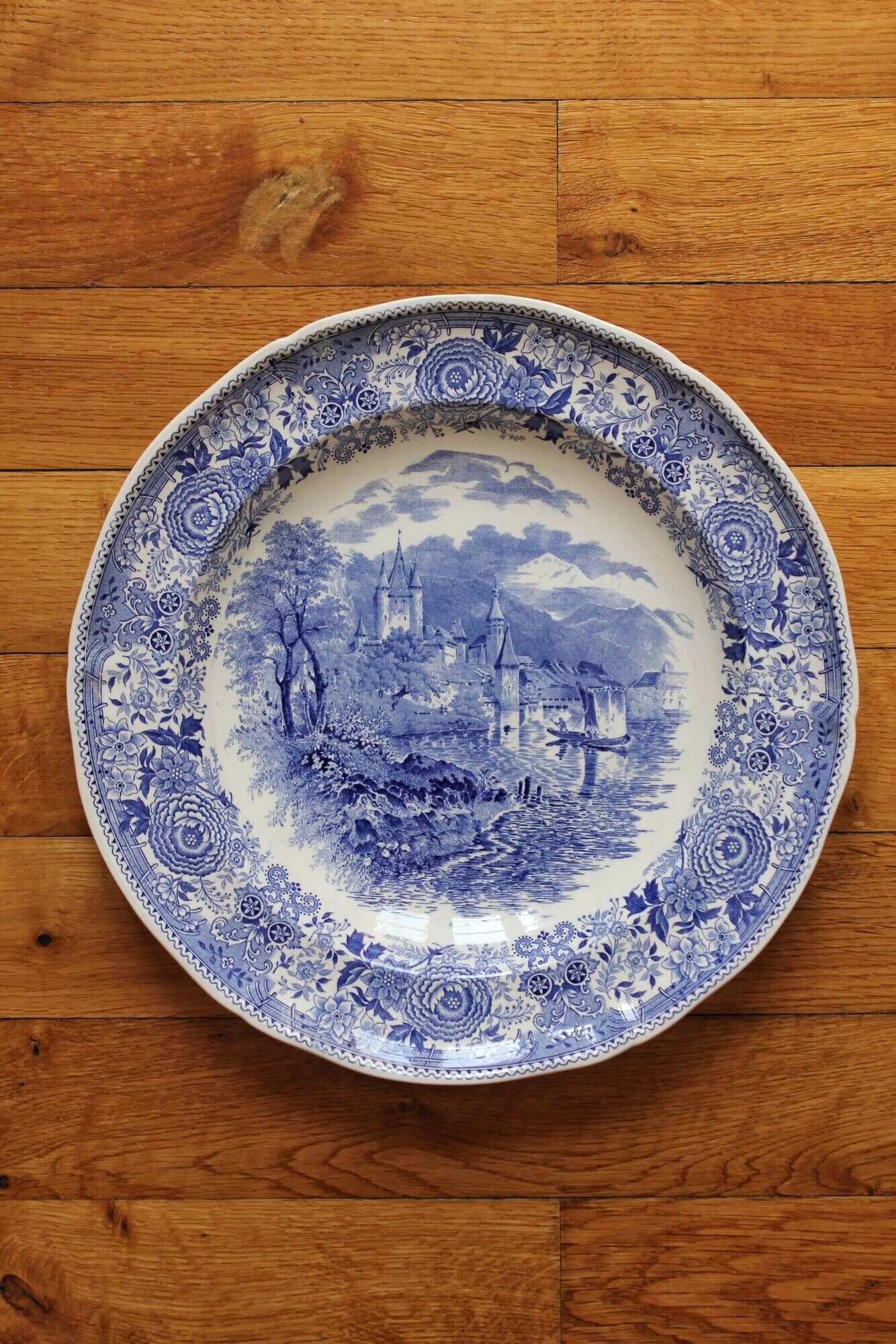 Hollow round dish in earthenware "Burgenland" Villeroy and vintage Boch