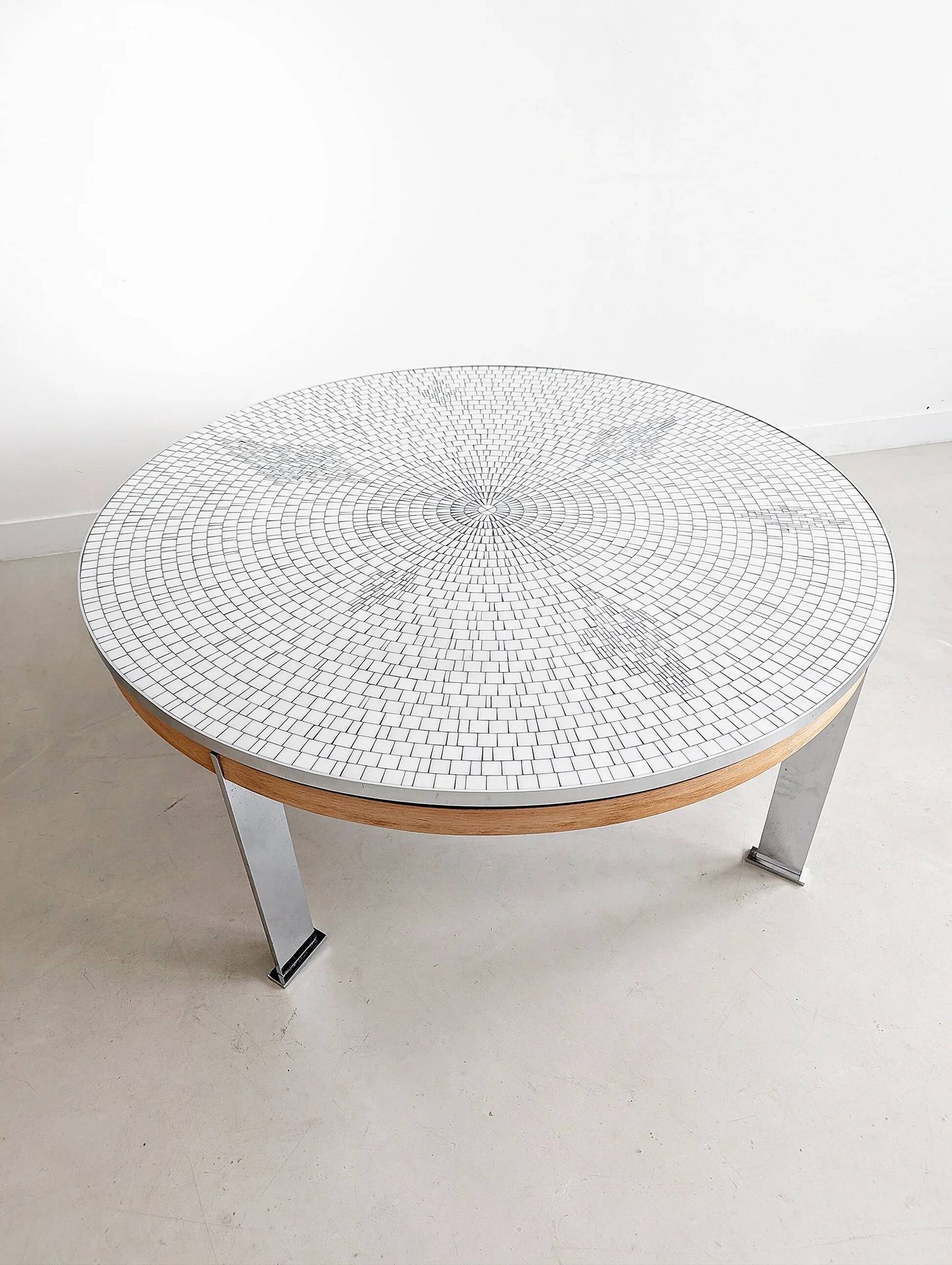 Table basse en mosaïque de Berthold Müller Oerlinghausen 1960