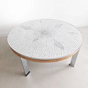 Table basse en mosaïque de Berthold Müller Oerlinghausen 1960