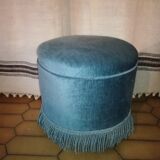 Blue Velvet pouf