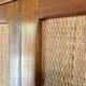 Scandinavian teak and rattan sideboard