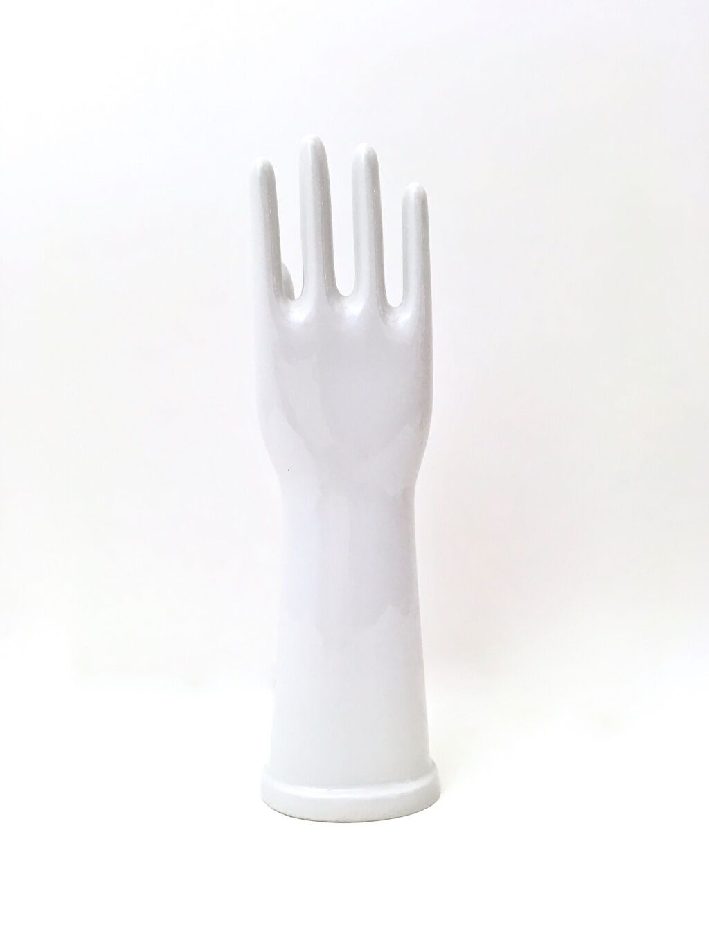 Moule à gants en porcelaine émaillée blanche postmoderne par Rosenthal