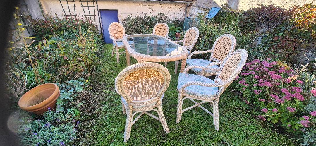 Rattan garden furniture, 1960s Vivai del sud