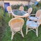 Rattan garden furniture, 1960s Vivai del sud