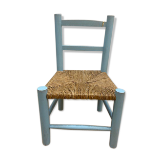 Blue wooden child chair