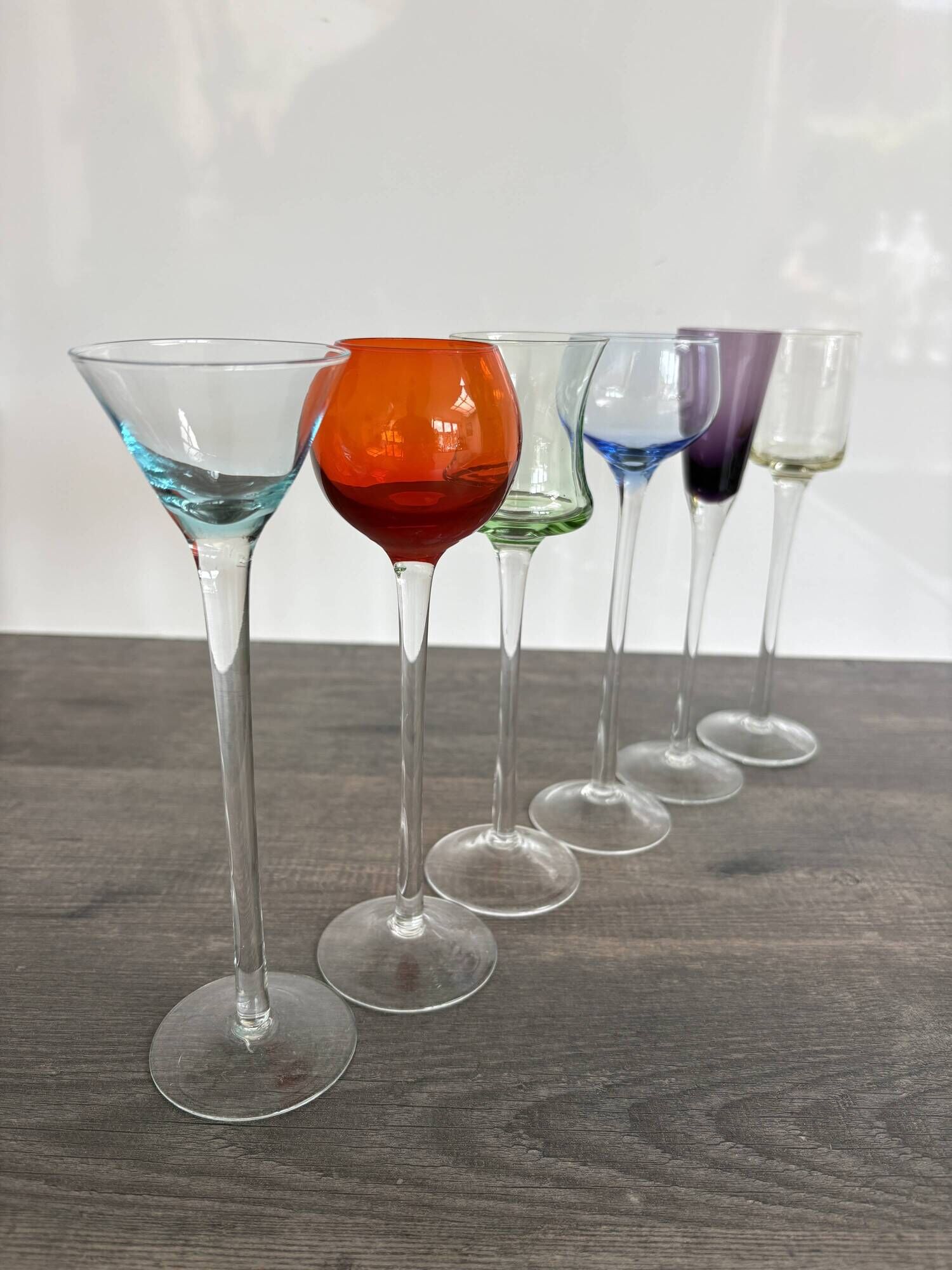 Lot de 6 Verres à Liqueur / Digestif Vintage Design