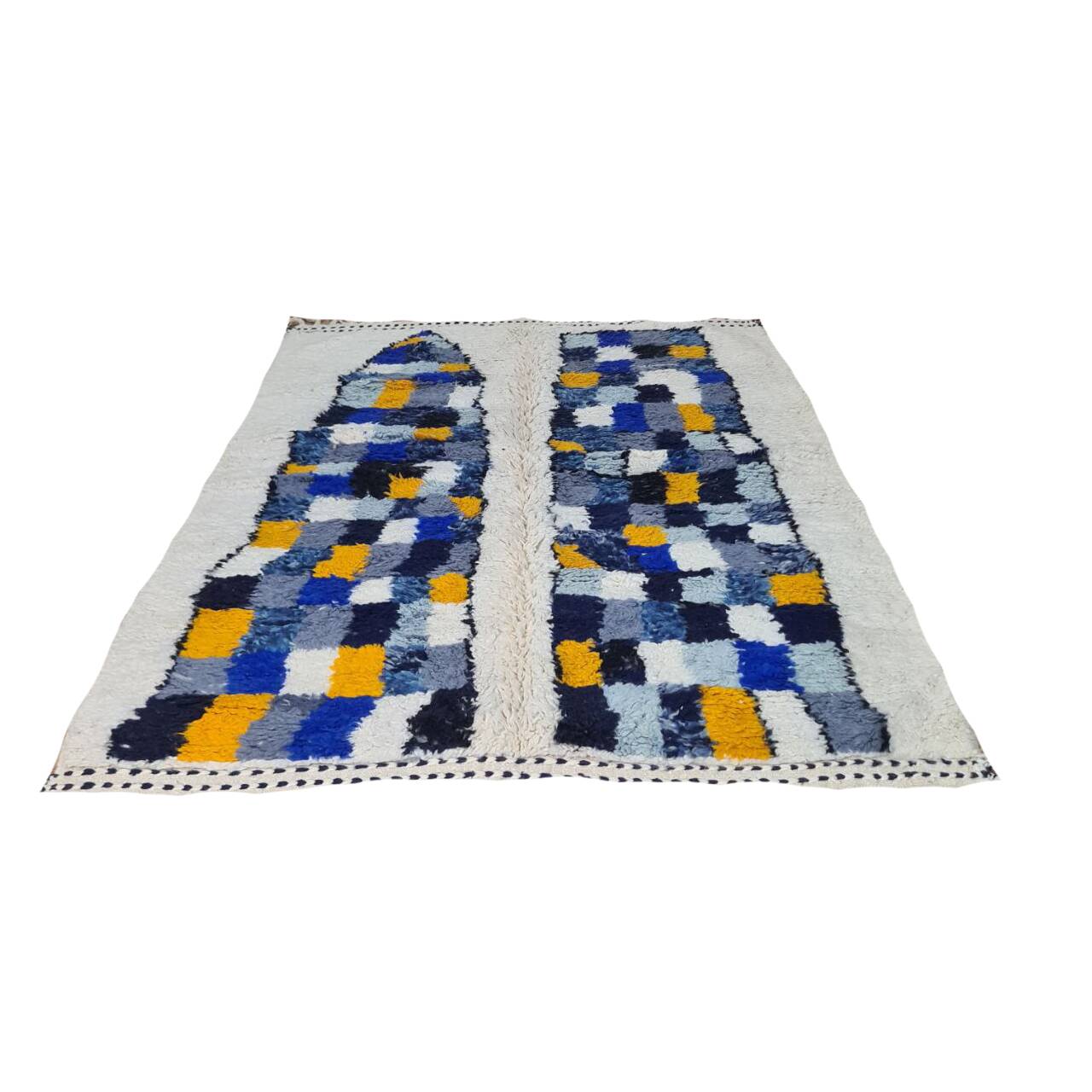 Handmade wool Berber rug 250 x 150 cm