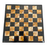Mexican handcrafted chessboard. Made of stone. Mint condition. 40x40x1.4 cm. 6.5 kg.