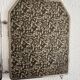 Vintage 1920s triptych barber mirror Art Deco hexagonal crystal - 33 x 78 cm