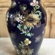 Old vase baluster enamelled lamp Boch Frères Keramis Belgium