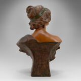 Terracotta bust of Judith by Ricardo Aurilli, circa 1900-1910
