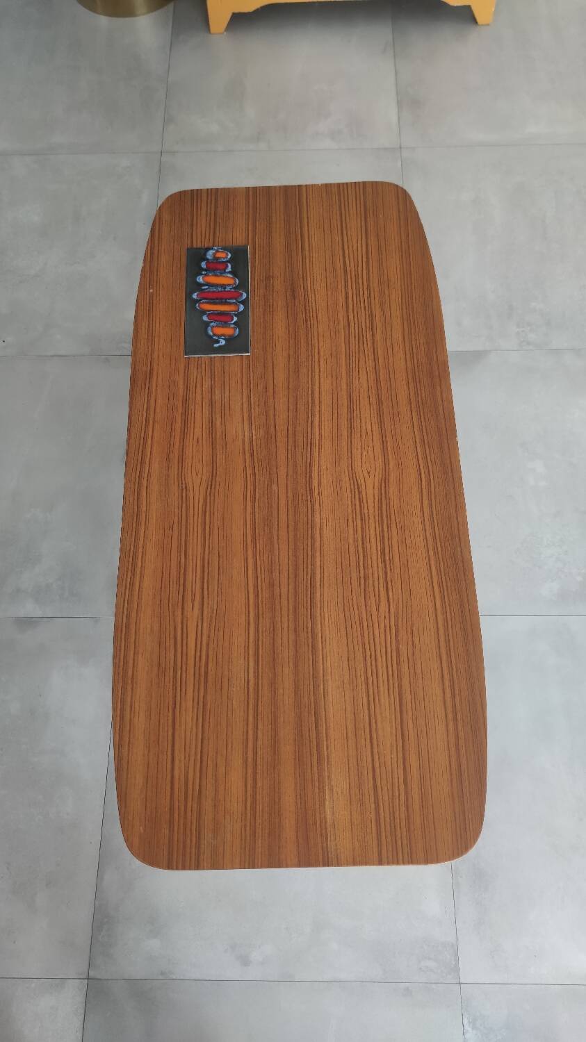 Melamine and ceramic coffee table, 1960