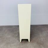 White wood convenient storage unit from the 1950s