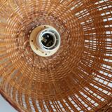 Vintage wicker pendant lamp